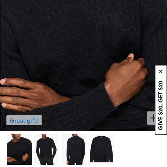 J. Crew crewneck cable sweater in extra-soft yarn, size L - Picture 5 of 6